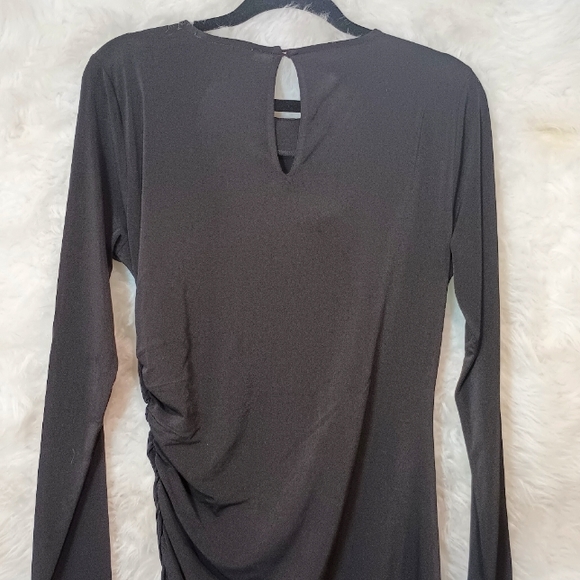Michael Kors Black and Gold Long Sleeve Dress Size L - Picture 5 of 9